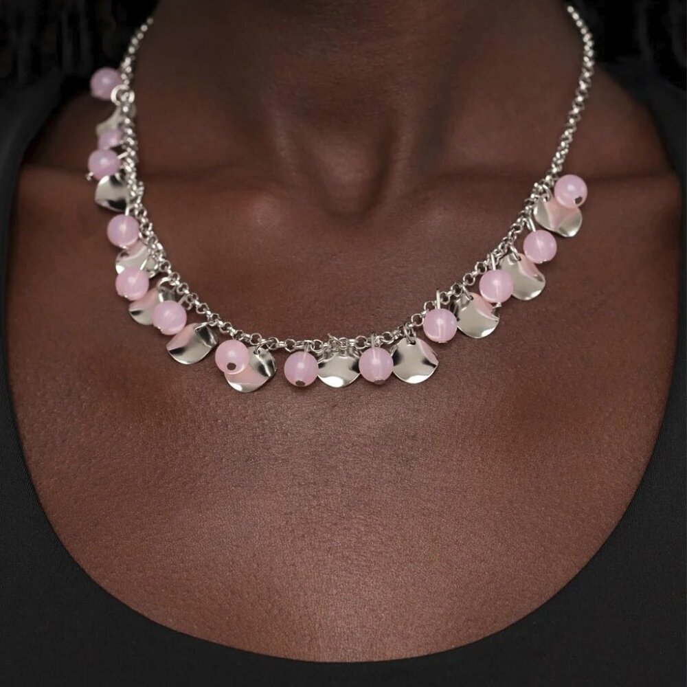 Paparazzi Jewelry Accessories Having a Wonderful CHIME - Pink Necklace - Vintage